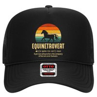 Equinetrovert Equestrian Equine Introvert Trucker Hat