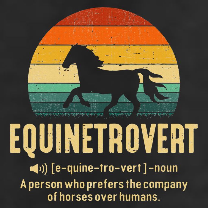 Equinetrovert Equestrian Equine Introvert Trucker Hat