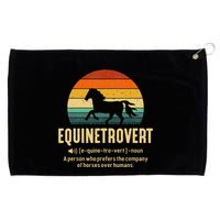 Equinetrovert Equestrian Equine Introvert Grommeted Golf Towel