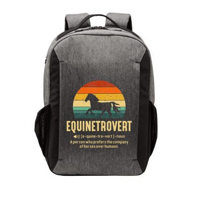 Equinetrovert Equestrian Equine Introvert Vector Backpack