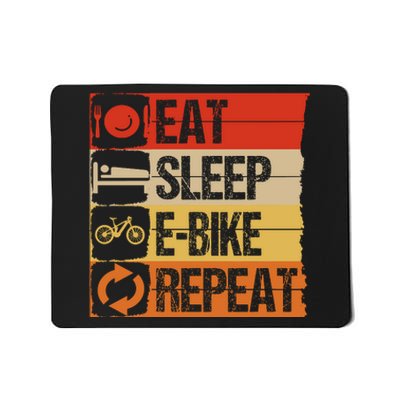 Ebike Enthusiast Eat Sleep Ebike Repeat Mousepad