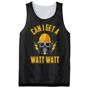 Electrician Electrical Engineer Can I Get A Watt Watt Mesh Reversible Basketball Jersey Tank