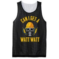 Electrician Electrical Engineer Can I Get A Watt Watt Mesh Reversible Basketball Jersey Tank