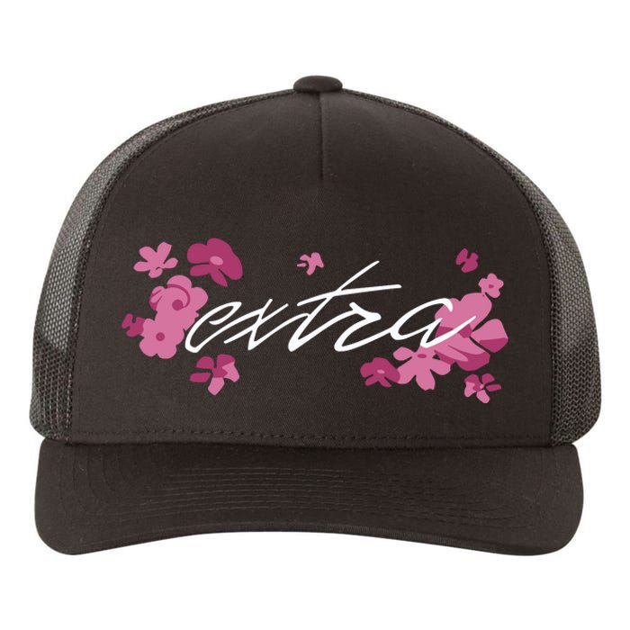 Extra Emily Extra Floral Yupoong Adult 5-Panel Trucker Hat