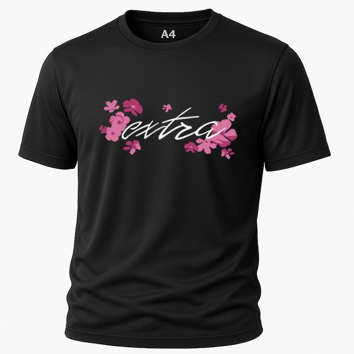 Extra Emily Extra Floral Cooling Performance Crew T-Shirt