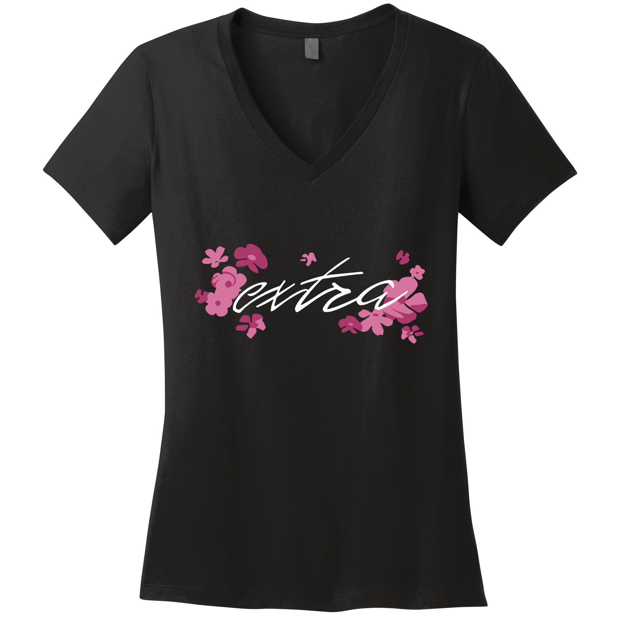 Extra Emily Extra Floral Women's V-Neck T-Shirt
