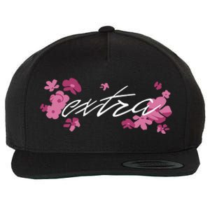 Extra Emily Extra Floral Wool Snapback Cap