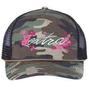 Extra Emily Extra Floral Retro Rope Trucker Hat Cap