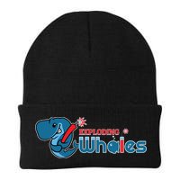 Eugene Emeralds Exploding Whales Knit Cap Winter Beanie