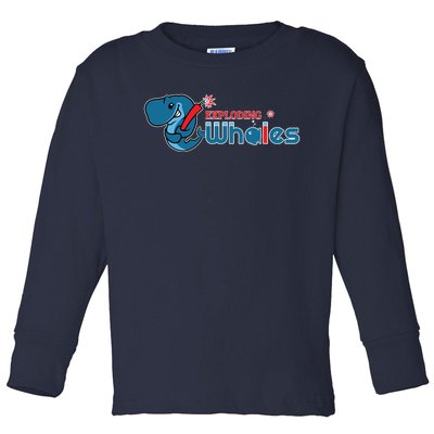 Eugene Emeralds Exploding Whales Toddler Long Sleeve Shirt