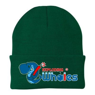 Eugene Emeralds Exploding Whales Knit Cap Winter Beanie