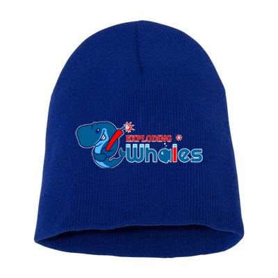 Eugene Emeralds Exploding Whales Short Acrylic Beanie