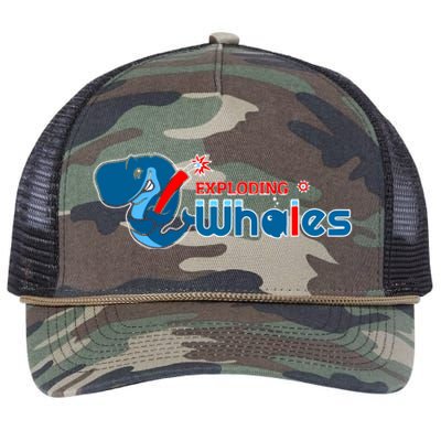 Eugene Emeralds Exploding Whales Retro Rope Trucker Hat Cap