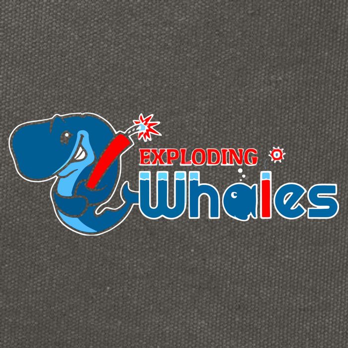 Eugene Emeralds Exploding Whales Cotton Canvas Backpack