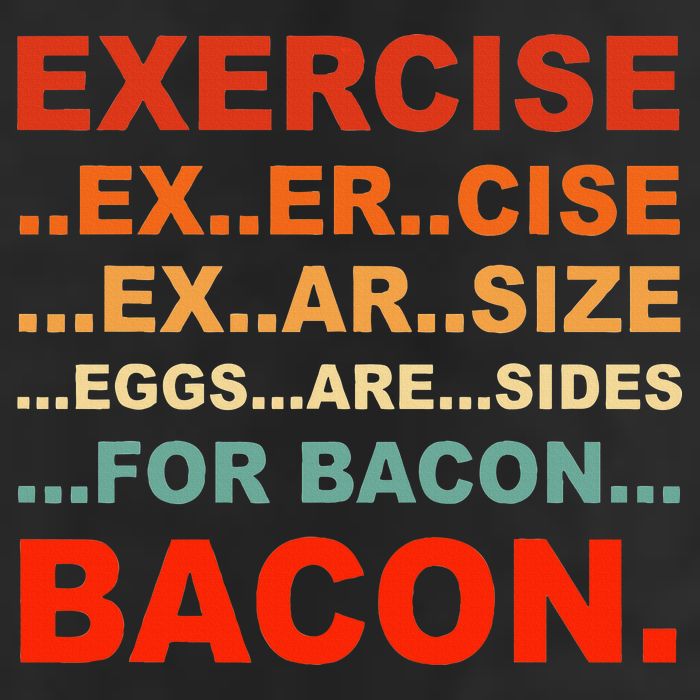 Exercise Exarsize Eggs Are Sides For Bacon Bacon Knit Cap Winter Beanie