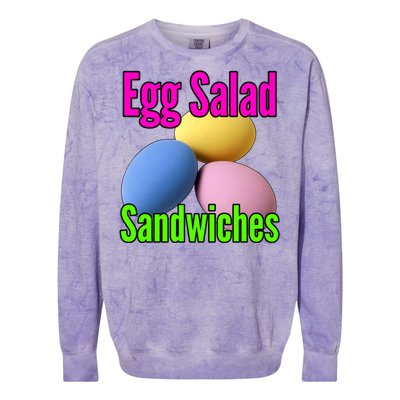 Easter Eggs Egg Salad Sandwiches Moms Funny Easter Cooking Cute Gift Colorblast Crewneck Sweatshirt