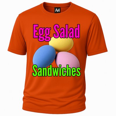 Easter Eggs Egg Salad Sandwiches Moms Funny Easter Cooking Cute Gift Cooling Performance Crew T-Shirt