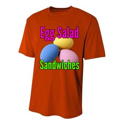 Easter Eggs Egg Salad Sandwiches Moms Funny Easter Cooking Cute Gift Performance Sprint T-Shirt