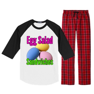 Easter Eggs Egg Salad Sandwiches Moms Funny Easter Cooking Cute Gift Raglan Sleeve Pajama Set