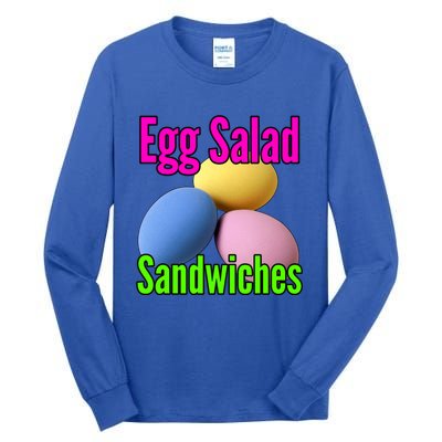 Easter Eggs Egg Salad Sandwiches Moms Funny Easter Cooking Cute Gift Tall Long Sleeve T-Shirt