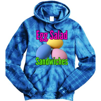 Easter Eggs Egg Salad Sandwiches Moms Funny Easter Cooking Cute Gift Tie Dye Hoodie