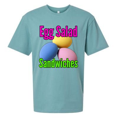 Easter Eggs Egg Salad Sandwiches Moms Funny Easter Cooking Cute Gift Sueded Cloud Jersey T-Shirt