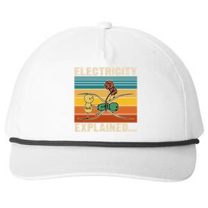 Electricity Explained Snapback Five-Panel Rope Hat