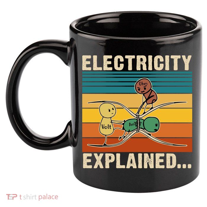 Electricity Explained 11oz C Handle Ceramic Mug