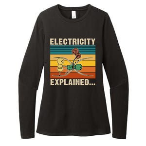 Electricity Explained Womens CVC Long Sleeve Shirt