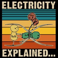 Electricity Explained Cropped Pullover Crew