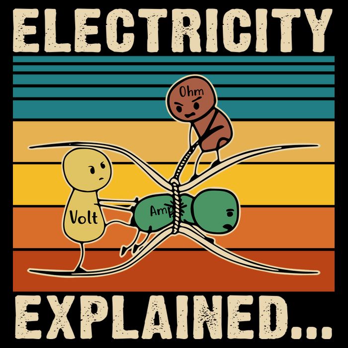 Electricity Explained Cropped Pullover Crew