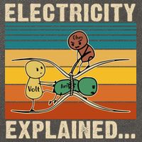 Electricity Explained Cotton Canvas Backpack