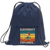 Electricity Explained Sweatshirt Cinch Pack Bag