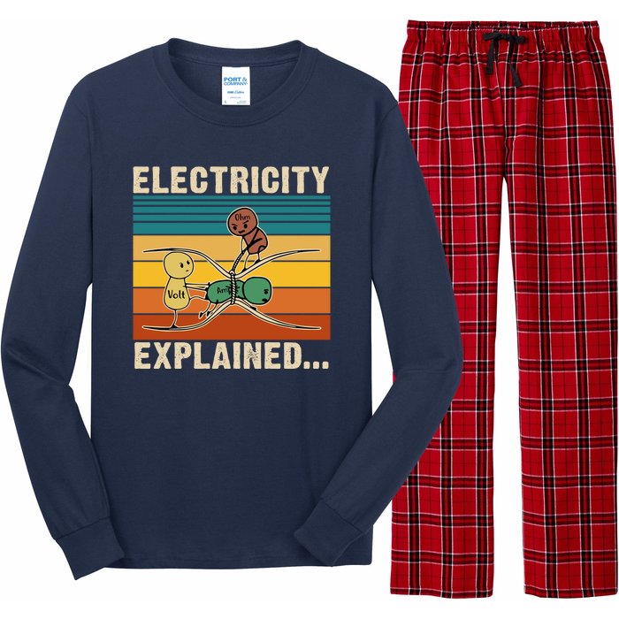 Electricity Explained Long Sleeve Pajama Set