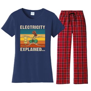 Electricity Explained Women's Flannel Pajama Set