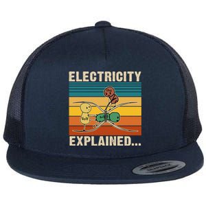 Electricity Explained Flat Bill Trucker Hat