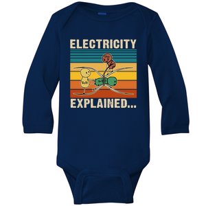 Electricity Explained Baby Long Sleeve Bodysuit