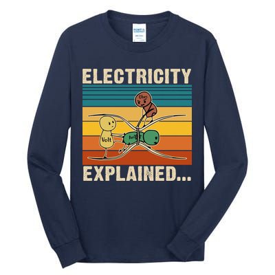 Electricity Explained Tall Long Sleeve T-Shirt