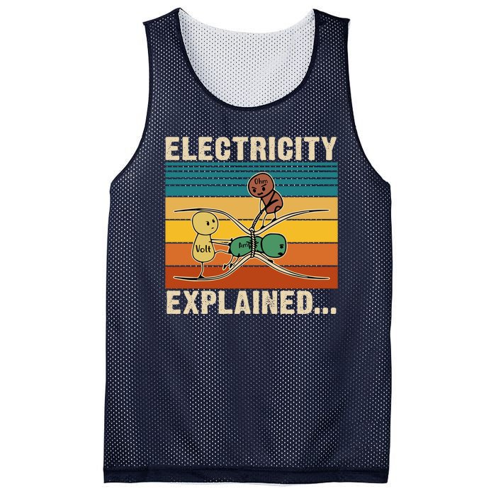 Electricity Explained Mesh Reversible Basketball Jersey Tank