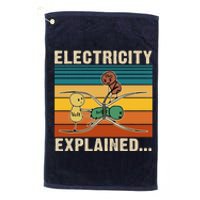 Electricity Explained Platinum Collection Golf Towel