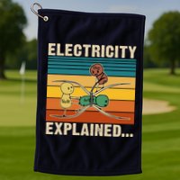 Electricity Explained Golf Towel