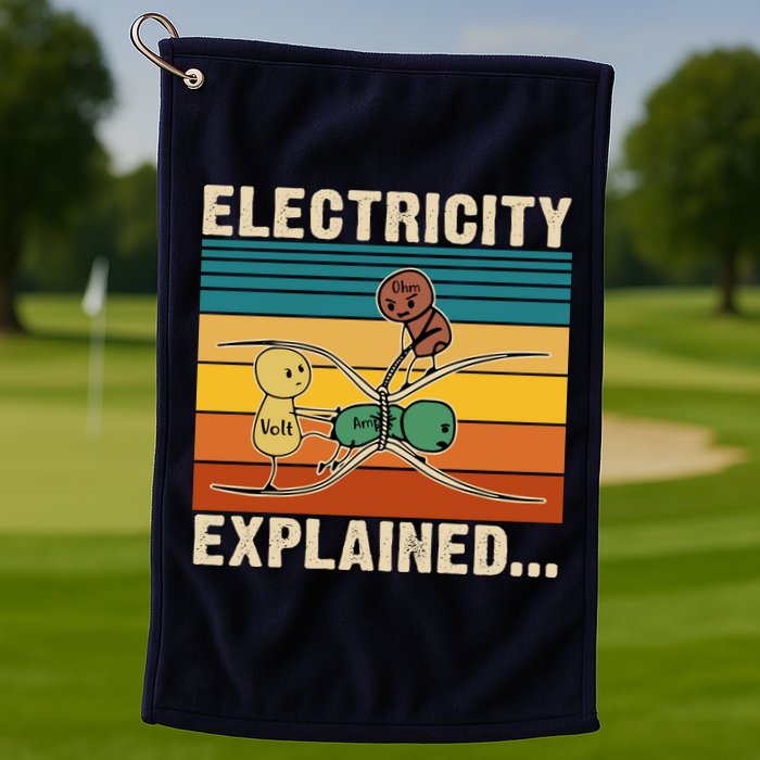 Electricity Explained Golf Towel