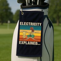 Electricity Explained Golf Towel