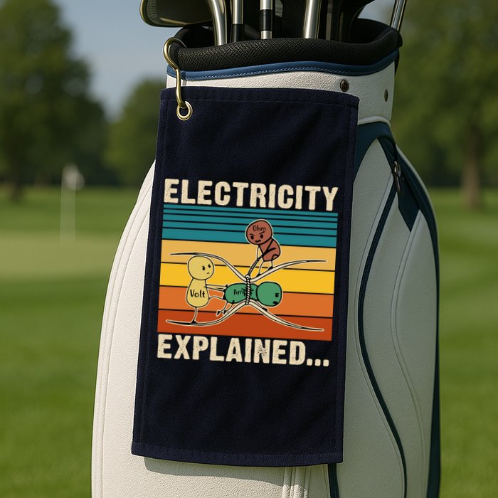 Electricity Explained Golf Towel