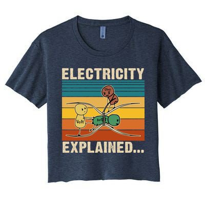 Electricity Explained Crop Top