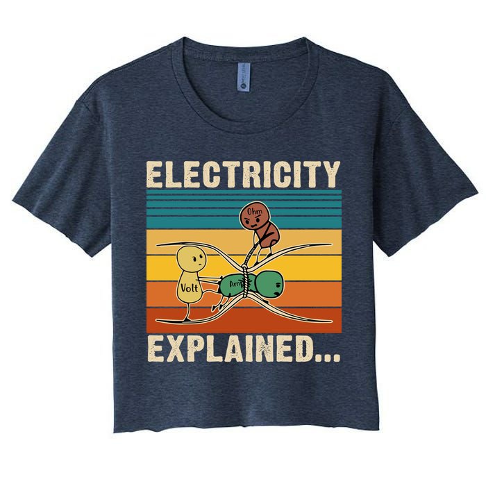 Electricity Explained Crop Top