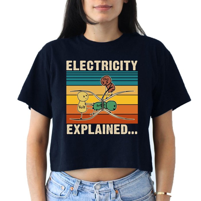 Electricity Explained Crop Top