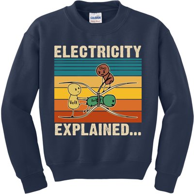 Electricity Explained Kids Sweatshirt