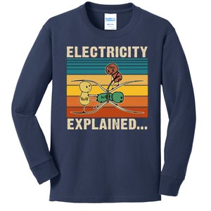 Electricity Explained Kids Long Sleeve Shirt