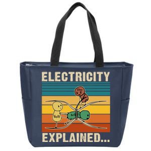 Electricity Explained Zip Tote Bag